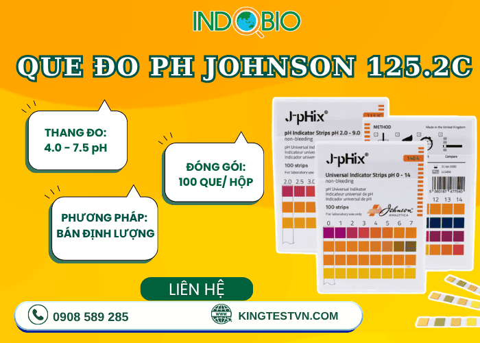 Vì sao nên chọn que thử độ pH Johnson 125.2C ?